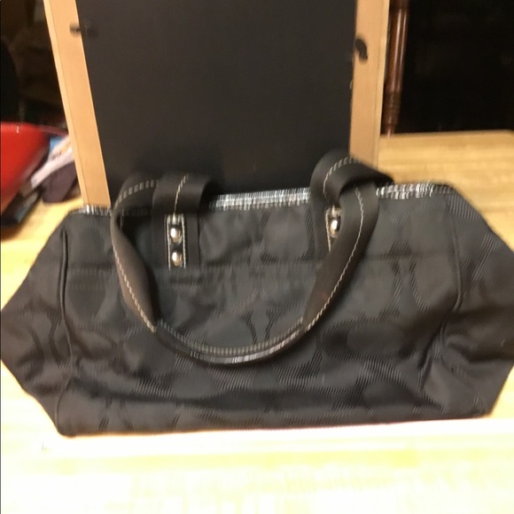 Coach Canvas Bag with Leather Details - Picture 2 of 3